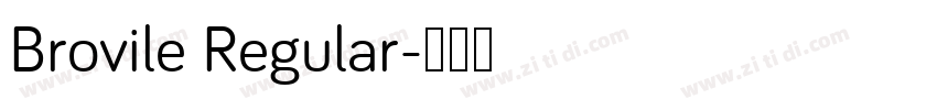 Brovile Regular字体转换